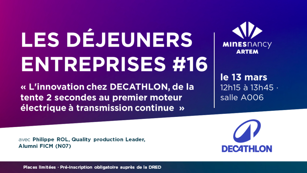 Visuel de présentation de la 16e édition des déjeuners entreprises