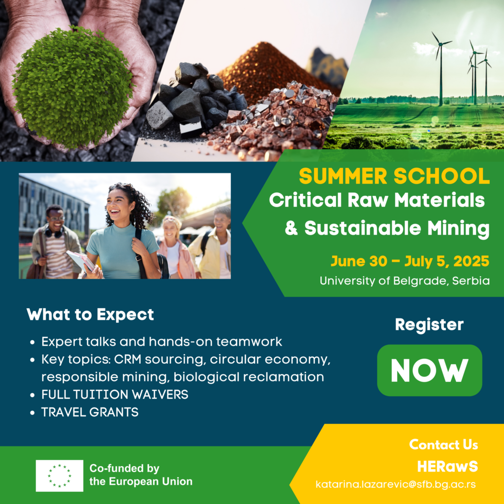 HERawS Summer School on Critical Raw Materials and Sustainable Mining ...