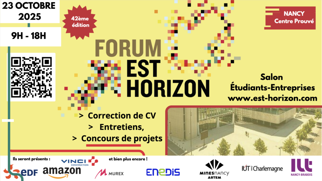 Affiche du forum est-horizon édition 2025 le 23 octobre