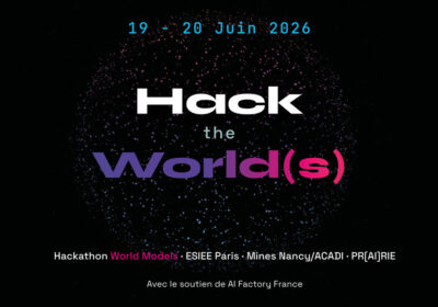 Visuel avec mention texte Hack the world